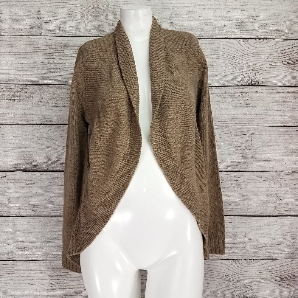 NEW Studio Works PS Open Cardigan Sweater Wool Brown $68